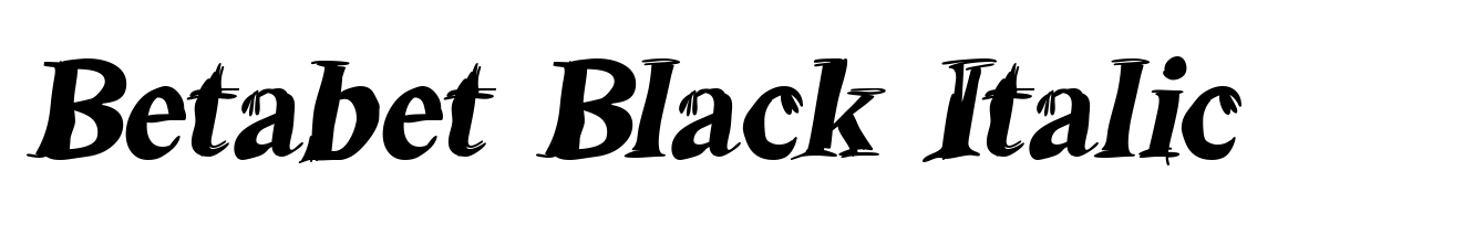 Betabet Black Italic